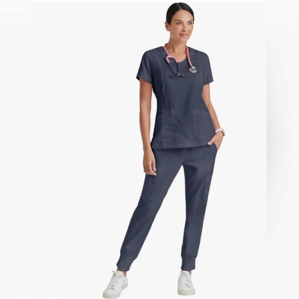 Barco Uniforms Women's Navy Scrub Set
